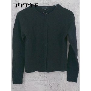 ◇ INDIVI インディヴィ アンゴラ混 長袖 カーディガン 38 ブラック * 1002800098958