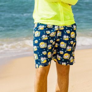 メンズサーフパンツ 水着 海パン 短パン メッシュインナー付き速乾 ポケット サポーター付き 腰ゴム 紐 サーフショーツ ハーフパンツプール海水パンツ