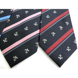 スクールネクタイ KURI-ORI(クリオリ)フレアクレスト柄