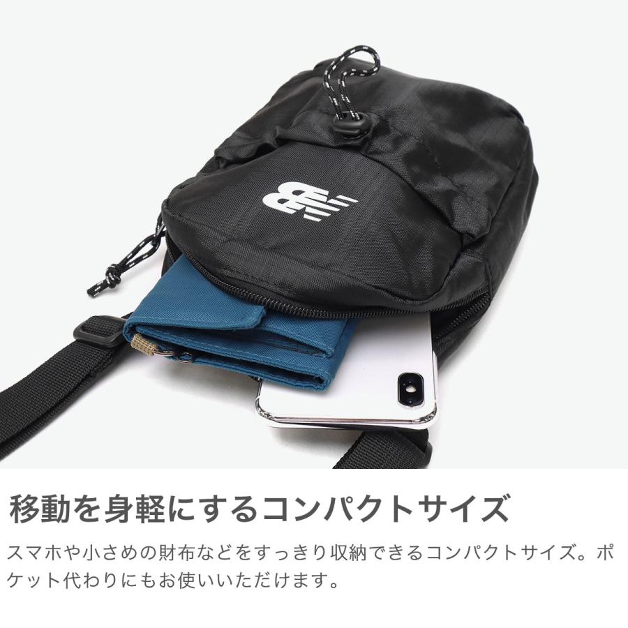 New Balance 最大42%★9/23〜 ニューバランス ショルダーバッグ メンズ レディース 斜めがけバッグ ブランド 斜めがけ 小さめ ミニ 縦型 スポーツ 2L LAB51901 - 画像 (2)