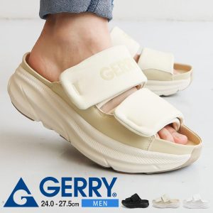 GERRY ジェリー 厚底 サンダル メンズ おしゃれ スポーツ アウトドア クロッグ スリッパ 黒 ブラック ベージュ ホワイト 白 gerry GR-6587