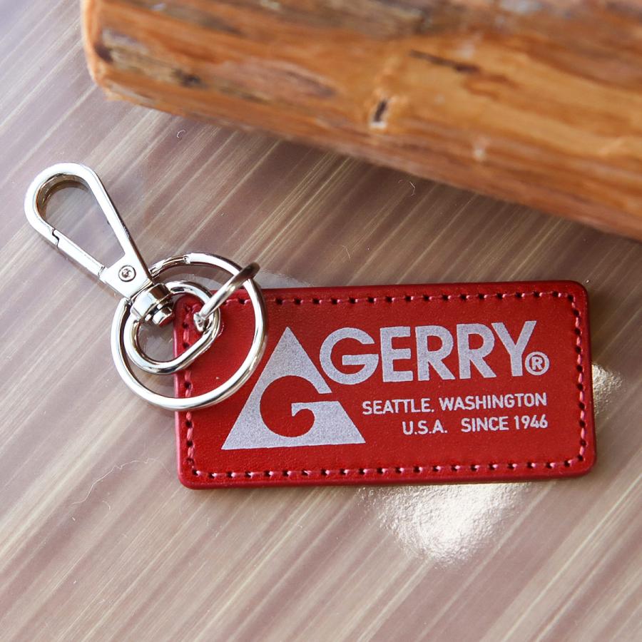 GERRY ジェリー キーホルダー 本革 リフレクター キーリング 牛革 カギ 革製品 ブラック 黒 ブラウン 赤 レッド GR490QG - 画像 (4)