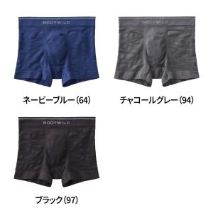 BODY WILD グンゼ ボクサー パンツ メンズ ボディワイルド 前閉じ ストレッチ 直営店限定 迷彩 下着 GUNZE BWS110Q S M L LL