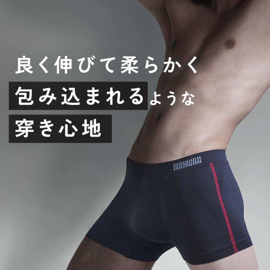 BODY WILD グンゼ ボクサー パンツ メンズ ボディワイルド 前閉じ ストレッチ 直営店限定 迷彩 下着 GUNZE BWS110Q S M L LL - 画像 (3)