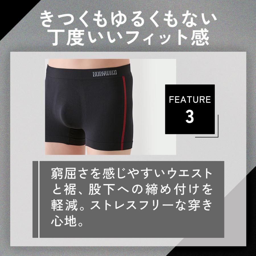 BODY WILD グンゼ ボクサー パンツ メンズ ボディワイルド 前閉じ ストレッチ 直営店限定 迷彩 下着 GUNZE BWS110Q S M L LL - 画像 (6)