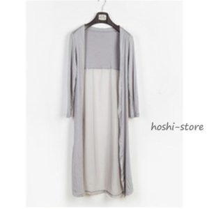 ！カーディガン uvカット レディース ！ロング丈シャツ 薄手 シフォン 冷房 長袖 紫外線カット シースルー ビーチウェア 透ける