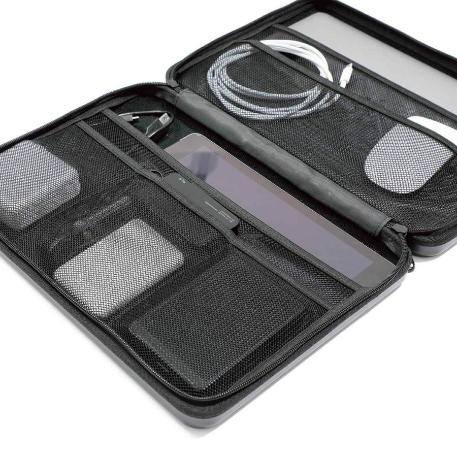 HIGHTIDE パソコンケース nahe ネーエ ハードシェルケース PC PCケース 13インチ コード ハイタイド トラベルポーチ 収納 フリーアドレス ケース バッグ ガジェットケース - 画像 (2)