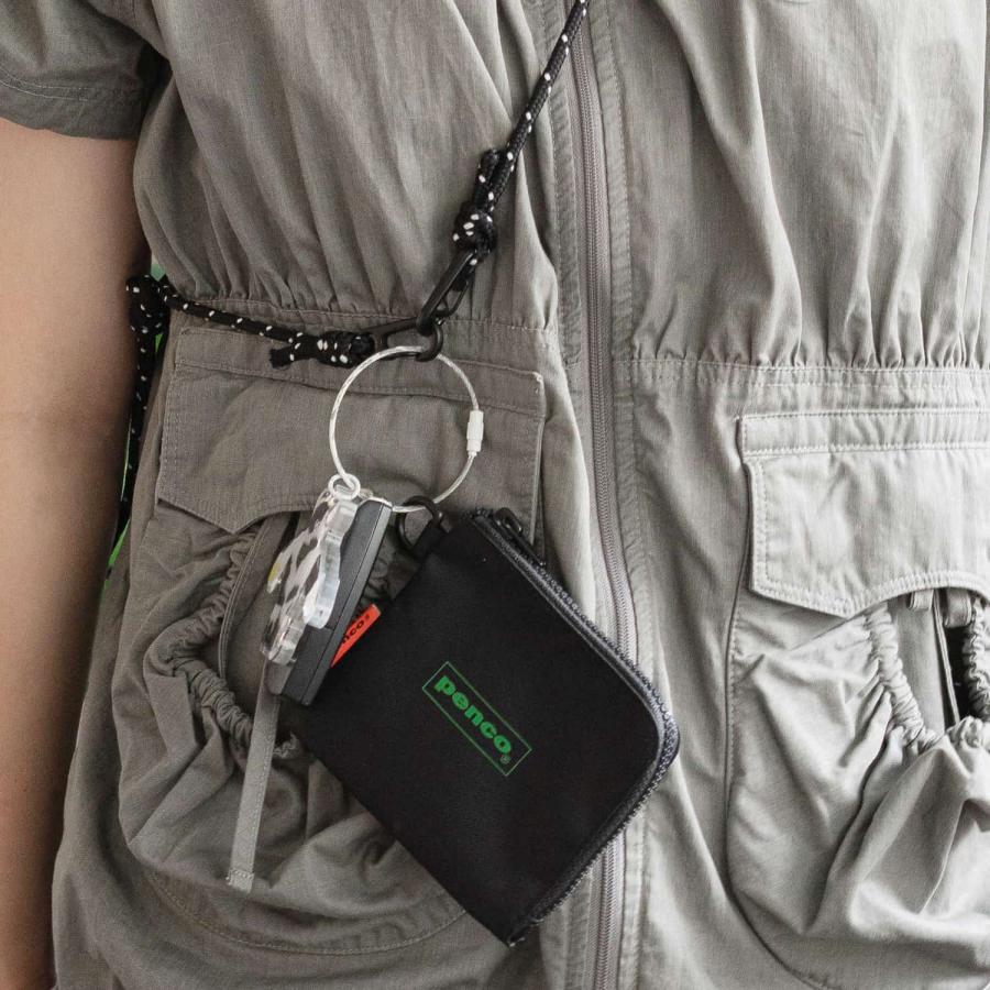 penco 財布 ペンコ Lパース コインケース お札 二つ折り 小銭入れ カードケース カード入れ 薄型 コンパクト ポーチ ミニ財布 メンズ ナイロン レディース - 画像 (9)