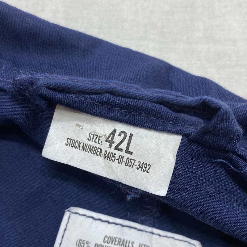 ミリタリー U.S.NAVY ユーティリティ カバーオール 8405‐01‐057-3492 ツナギ 42L 42 10107691 - 画像 (3)