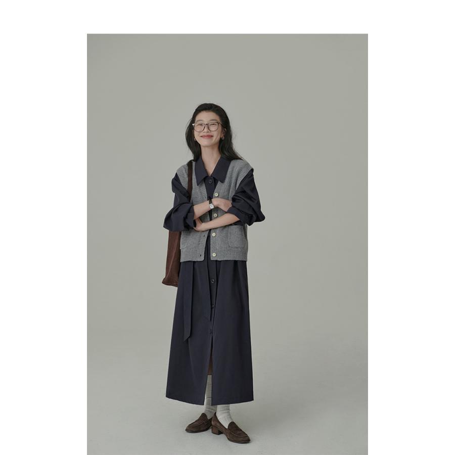 【特価】ニット 開襟 レディース ス 女性 ノースリーブ セーター Vネック コーデ カジュアル おしゃれ ファッション 無地 春 - 画像 (8)