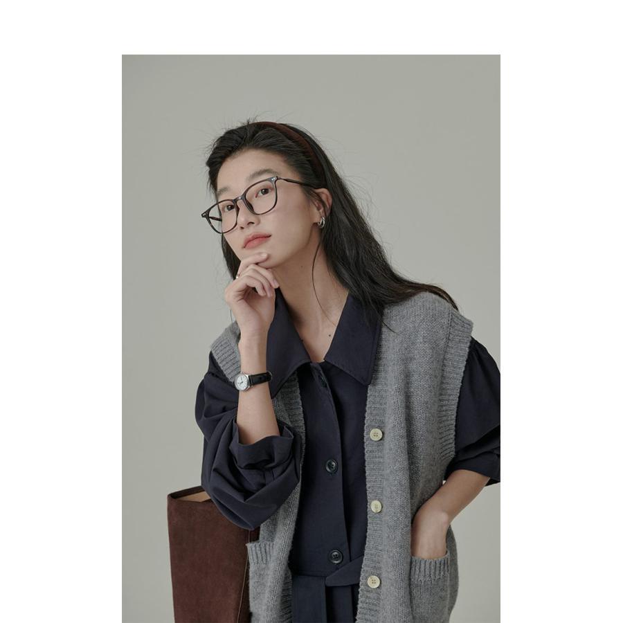 【特価】ニット 開襟 レディース ス 女性 ノースリーブ セーター Vネック コーデ カジュアル おしゃれ ファッション 無地 春 - 画像 (9)