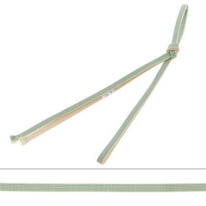 KIMONOMACHI 正絹 三分紐 長尺「青磁色×生成り」正絹三分紐単品 ロングタイプ 帯締め 三分締め 洒落小物（メール便対応可）＜H＞