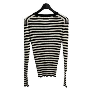 SLOBE IENA スローブイエナ ボーダーカーディガン 19080912300010 ブラック×ホワイト サイズ:FREE