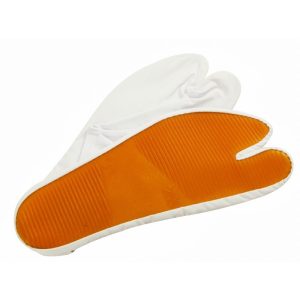 祭り足袋 きねや 地下足袋 4枚こはぜ 白 ゴム底 28.0〜30cm 1口1点まで ゆうメール可