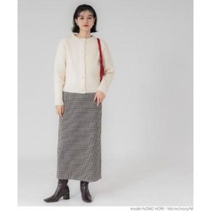 coca コカ シャギーニットコンパクトカーディガン （Ivory）