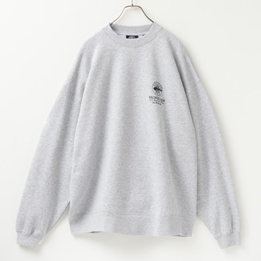 BRONZE AGE 裏起毛 トレーナー メンズ ビッグシルエット オーバーサイズ ゆったり 長袖 プルオーバー ロゴ プリント スウェット おしゃれ トップス - 画像 (8)