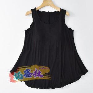 カップ付き インナー タンクトップ 夏 レディース Aライン 締め付けない ゴムなし パッド付 下着 ラウンドネック フレア裾 トップス