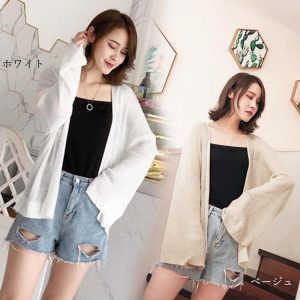 miniministore トップス 前開き カーディガン 薄手 夏【ゆうパケット】