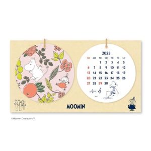 新日本カレンダー 2025年 カレンダー 卓上 ムーミン NK4111