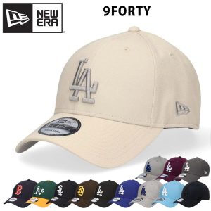 NEW ERA ニューエラ 9FORTY キャップ 940 ベーシック ドジャース パドレス レッドソックス サイズ調節可能 帽子 深め メンズ レディース ブランド LA LAロゴ
