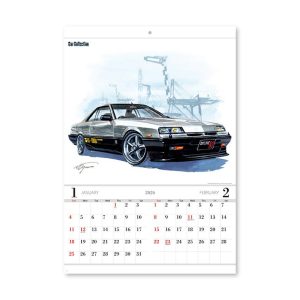 新日本カレンダー 2026年　壁掛けカレンダー　Car Collection　NK8725