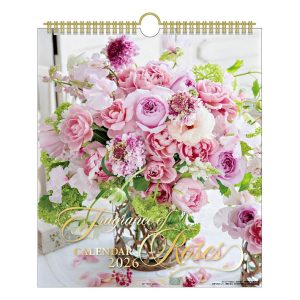 アートプリントジャパン ばらの香り　2026年　壁掛けカレンダー　30角サイズ　ばらの香り付き　1000136905