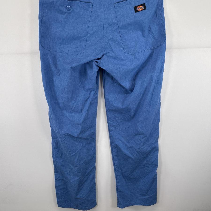 Dickies 古着 ディッキーズ 半袖つなぎ オールインワン ワンポイントロゴ ジップアップ ポケット ワーク 作業着 SR 水色 メンズ - 画像 (6)