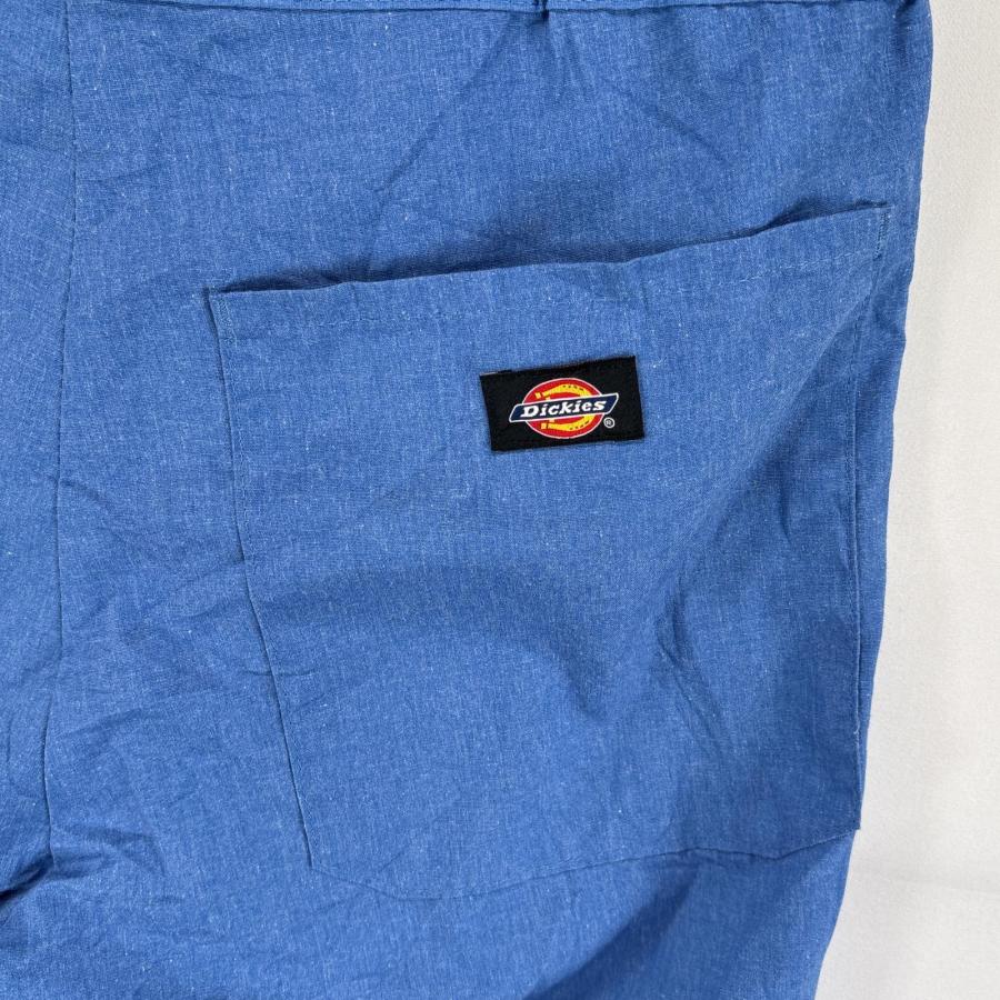 Dickies 古着 ディッキーズ 半袖つなぎ オールインワン ワンポイントロゴ ジップアップ ポケット ワーク 作業着 SR 水色 メンズ - 画像 (7)