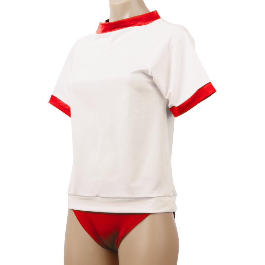 コスプレ 衣装 体操服 ブルマ 2サイズ/2カラー M L 紺 ネイビー 赤 レッド 仮装 イベント 運動会 体育祭 部活 本格 コスチューム クリックポスト メール便 - 画像 (6)