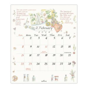 Hallmark 2026年度 リングカレンダー 小 ハーブカタログ ホールマーク 家族 予定 スケージュール 管理 行事 人気 大人 おしゃれ お洒落 845414
