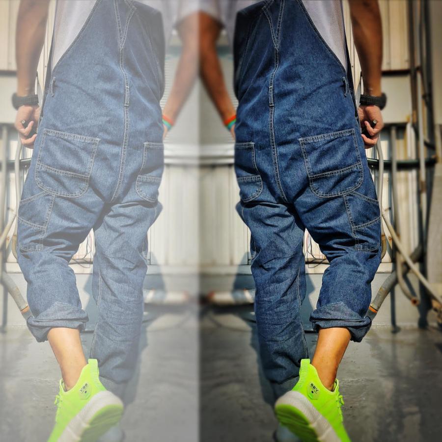 全品送料無料 tsa デニムオーバーオール メンズ サロペット つなぎ レディース オールインワン パンツ ジャンプスーツ T627 - 画像 (8)