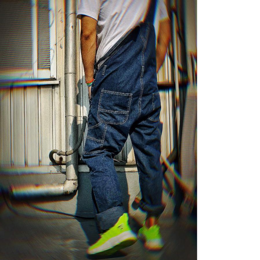 全品送料無料 tsa デニムオーバーオール メンズ サロペット つなぎ レディース オールインワン パンツ ジャンプスーツ T627 - 画像 (9)