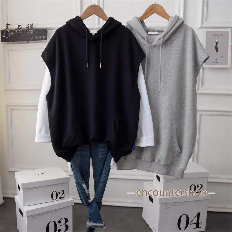 レディース フード付き ジレ ノースリーブ 春 夏春コーデ 薄手 涼しい ジャケット きれいめ ス 羽織り おしゃれ - 画像 (2)