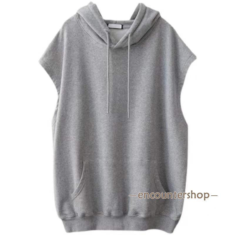 レディース フード付き ジレ ノースリーブ 春 夏春コーデ 薄手 涼しい ジャケット きれいめ ス 羽織り おしゃれ - 画像 (9)