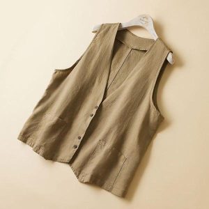 ベスト レディース 春夏 前開き ジレ ジレンチ 無地 アシンメトリー 前後差 不規則裾 トップス ノースリーブ 春 夏 大きいサイズ 小さい