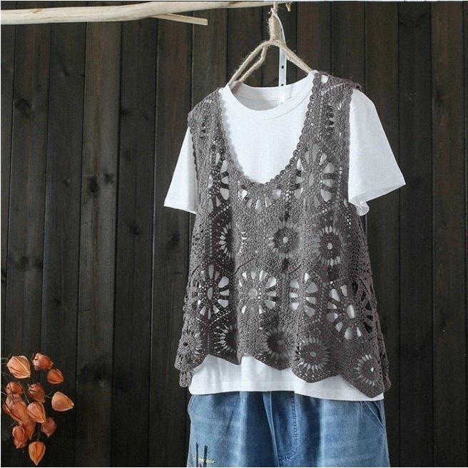 ベスト レースベスト レディース 重ね着 ノースリーブ 春 夏 40代 花柄レース タンクトップ トップス vネック 透かし編み 薄手 タンク 春コーデ
