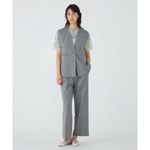 TOMORROWLAND / トゥモローランド ファインウーステッドウール カラーレスジレ