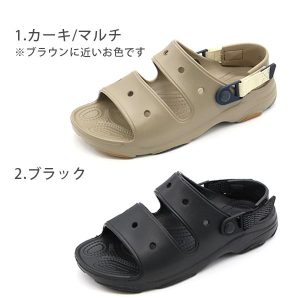 crocs クロックス メンズ サンダル 靴 黒 ブラック コンフォートサンダル 軽量 疲れない シンプル 人気 CROCS Classic All Terrain Sandal クラシック オールテレイン