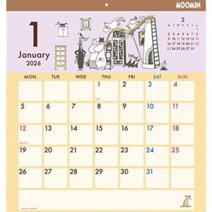 【おまけCL付】ムーミン 2026年 壁掛けカレンダー CL-069 CL26-069