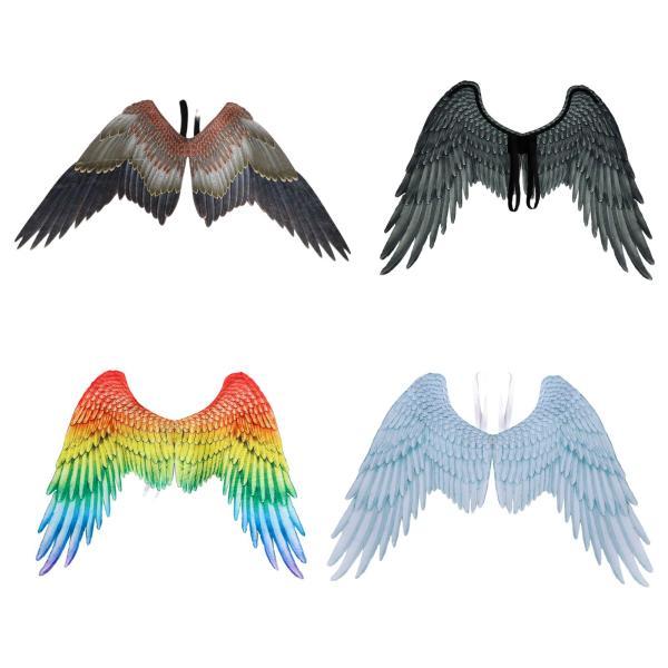ハロウィーンエンジェルウィングアダルトウェディングアクセサリークリスマスイブカーニバルフェスティバルドレスアップパーティー3Dウィングリビン - 画像 (9)