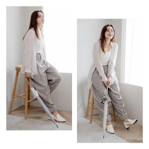 日傘 完全遮光 レディース 長傘 おしゃれ 晴雨兼用 遮光率100% ワンタッチ 58cm フリル