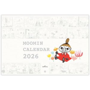 2026年度カレンダー 壁掛け S 二つ折りカレンダー小 ムーミン リトルミイ 845469 日本ホールマーク 令和8年 日曜始まり キャラクター かわいい