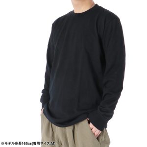 Hanes 長袖Tシャツ メンズ ブランド ヘインズ スポーツ Tシャツ ロンT ロンティー ロングTシャツ 長袖 クロ KURO 黒 コットン100% 綿 無地
