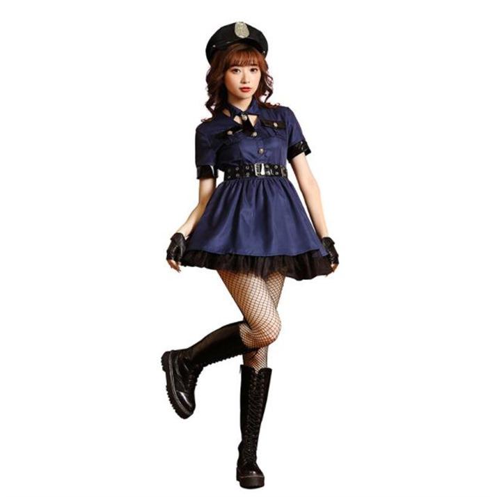 ハロウィンポリス コスプレ コスチューム 大人 コスプレ衣装 コス パンツ 制服 警察官 セクシーコスプレ ショットパンチ イベント 仮装 アダルトコスチューム - 画像 (3)