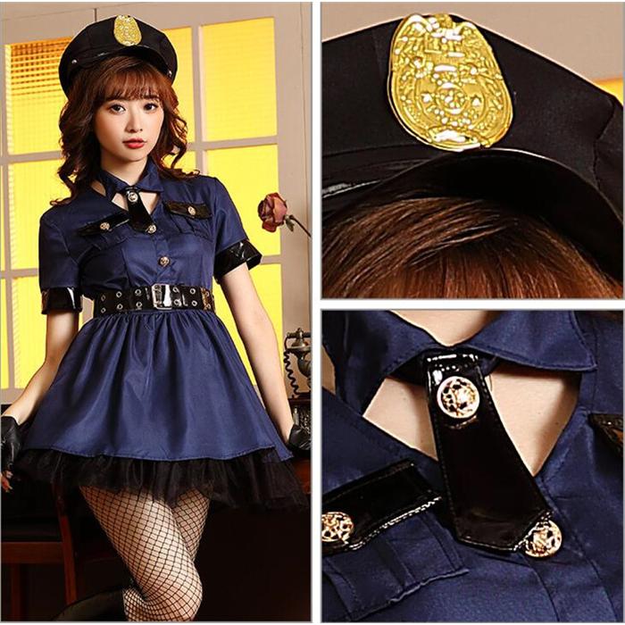 ハロウィンポリス コスプレ コスチューム 大人 コスプレ衣装 コス パンツ 制服 警察官 セクシーコスプレ ショットパンチ イベント 仮装 アダルトコスチューム - 画像 (6)