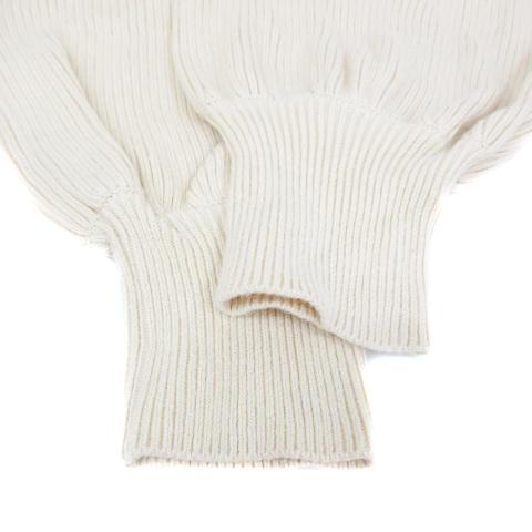 ディスコート Discoat ニットカーディガン リブ ミドル丈 フリル 無地 F ベージュ /FF30 レディース - 画像 (4)