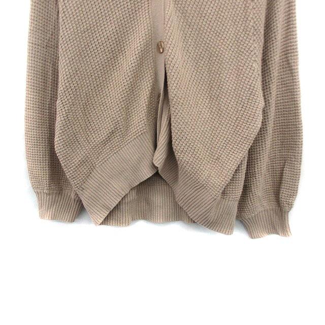 GLOBAL WORK グローバルワーク ニット カーディガン 長袖 Vネック シンプル M ベージュ /KT19 レディース - 画像 (4)