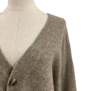 ROPE' PICNIC ロペピクニック ROPE Picnic カーディガン ニット Vネック 無地 ナイロン 長袖 38 茶 ベージュ ブラウン レディース