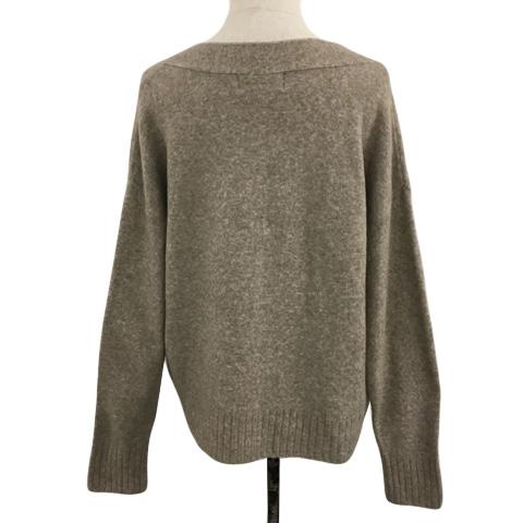 ROPE' PICNIC ロペピクニック ROPE Picnic カーディガン ニット Vネック 無地 ナイロン 長袖 38 茶 ベージュ ブラウン レディース - 画像 (3)