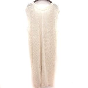 GLOBAL WORK グローバルワーク カーディガン ニット ロング ノースリーブ ウエストマーク F ライトベージュ /RT レディース